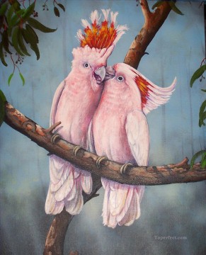perroquets lover Peinture à l'huile